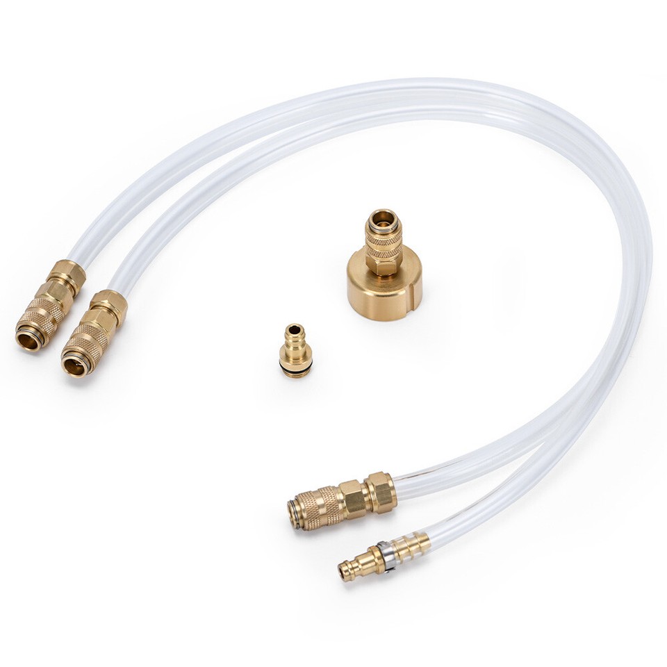 Sea Star Hydraulic Steering Bleed & Filler Hose Kit - Brass Fittings, Easy Bleeding For Marine Steering