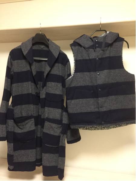 Engineered Garments Primaloft Border Wool Down Ve… - image 1