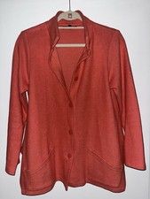 Orange Jacket women’s Size small FH Clothing Co Made in USA 100% Cotton