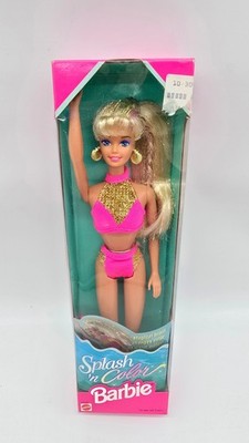 Splash 'n Color Barbie Doll Mattel Vintage '90's NRFB 1996 Hair Changes Color H4