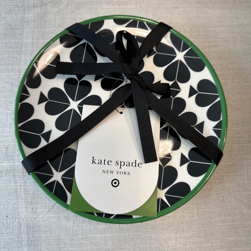 Kate Spade Target Set Of 8 - 4 Dinner Plates & 4 Salad Melamine Plates NWT - Picture 5 of 8