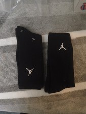 2 Pairs Of Air Jordan Black/White Crew Socks size 3y-5y.