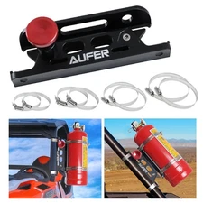 Universal Aluminum Quick Release Roll Bar Fire Extinguisher Mount Holder Comp...