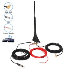 Autoradio Dachantenne SMB DIN Stecker AM/FM Antennenmast für VW Golf 3 4 5 Polo