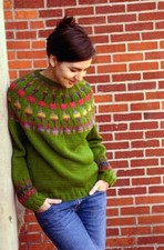 Kate Jackson Knits Knitting Pattern 6 Cactus Blossom Pullover Sweater