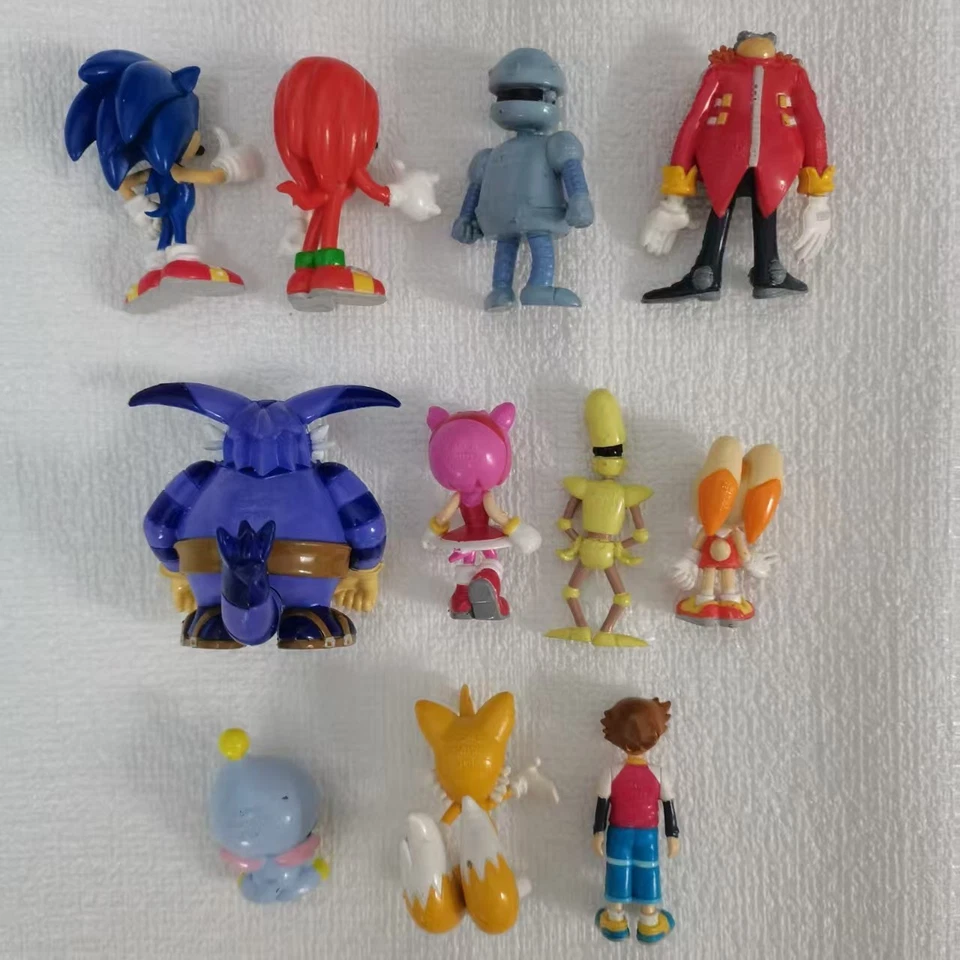 Sonic X Classic Figure Complete 11pc Sonic The Hedgehog Collectibles 2003 Loose - Image 2 of 4
