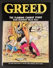 GREED #6 (1989) Raw Lower High Grade Magazine-Size 1st App of Milk & Cheese