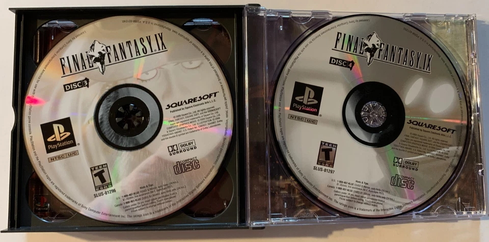 PlayStation 1  PS - Final Fantasy IX - 2000 - Black Label - CIB w/Manual & Reg - Image 4 of 4
