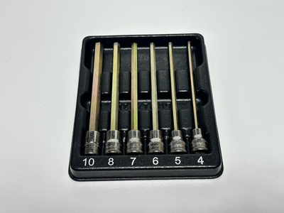 #ad Snap On Tools USA 206EFAML 6pc Long Metric Hex Bit Socket Driver Set 4mm 10mm $159.99
