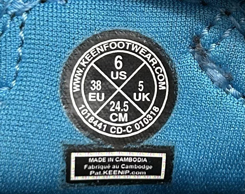 Sandali Keen Newport H2 arcobaleno taglia 6 neri tie dye scarpe acqua 1018441