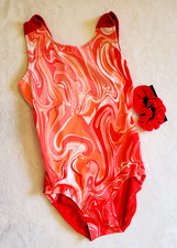 GK Elite Gymnastics Leotard Child Large CL Competition Dance Costume Aerialist