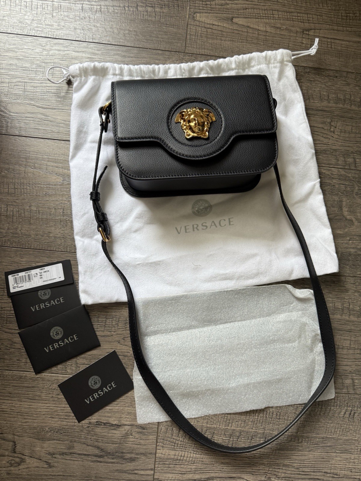 Versace Leather Crossbody Bag
