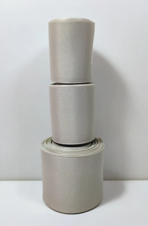 Wide Beige Grosgrain Ribbon 2 1/4" wide x 15+ yards Schiff Brand Cool Khaki - Image 3 of 3