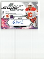 2023-24 SPx Rookie Superscripts Autograph Walker Duehr RC Auto Calgary Flames