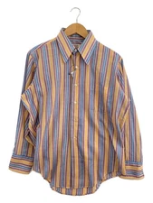 Richman Brothers 60s-70s Long Sleeve Shirt with Collar Stay -- Polyester PUP Str