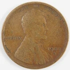 1909-S 1c Lincoln Small Cent Penny  VG Lamination Obv Circulated Coin C4060