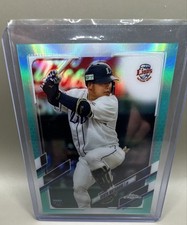 2021 Topps Chrome NPB Nippon Professional Baseball - Kento Watanabe #62 Aqua ...