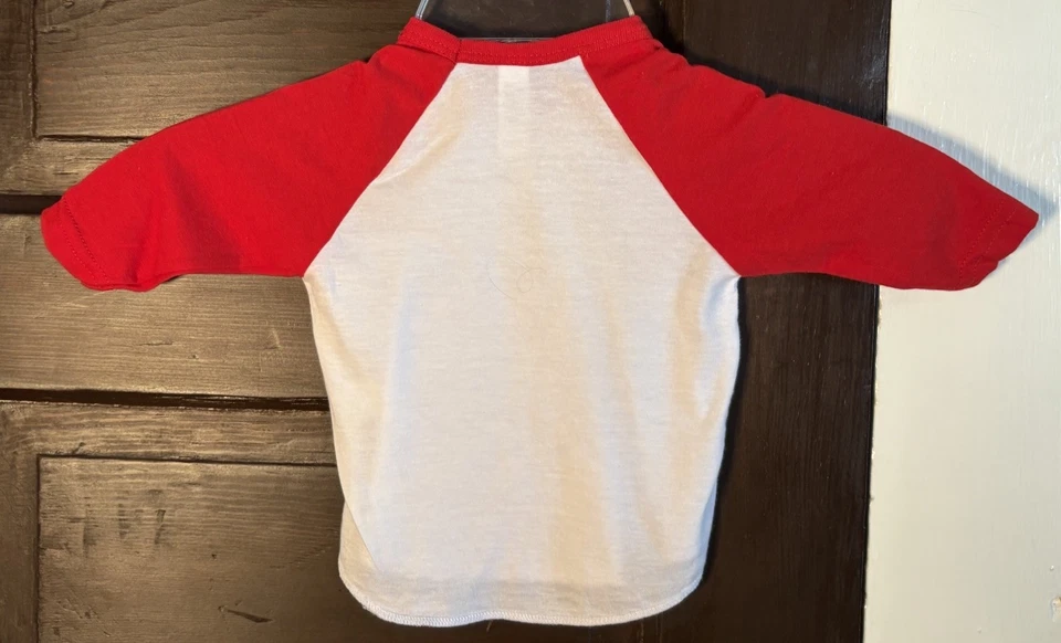 Camiseta American Apparel Baby 3/4 Regan 3:6 Meses Roja Blanca Foto 4 de 4