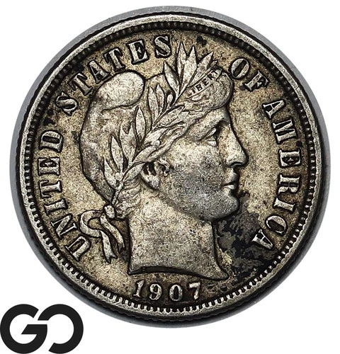 1907 Barber Dime Choice XF