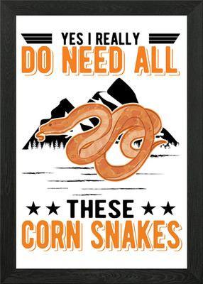 Corn Snake Framed Wall Art Poster Canvas Print Picture