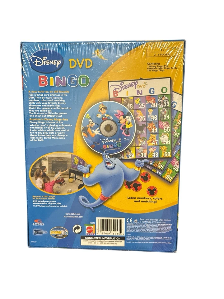 Disney DVD Bingo- Makers Of Scene It Mattel 2007 Brand New Sealed ✅ - Image 2 of 4