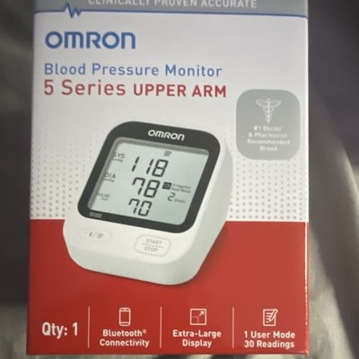 Omron 5 Series Upper Arm Blood Pressure Monitor Bluetooth Extra-Large Display