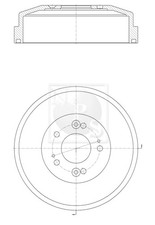 Tambour de frein Kia CARNIVAL