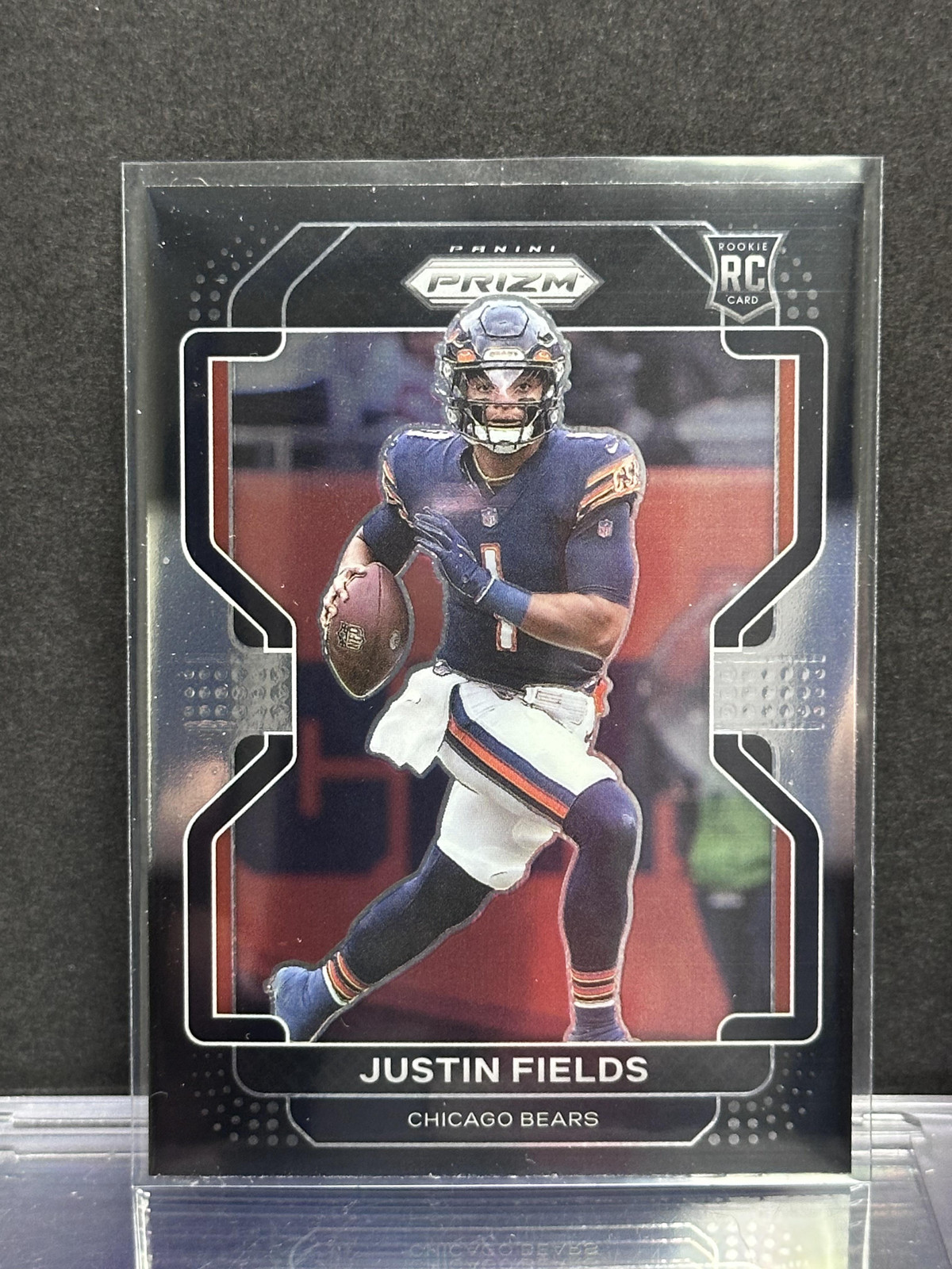 2021 Panini Chronicles #PB-3 Justin Fields Prizm Black Chicago Bears