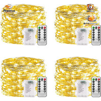 Lichterkette 10M 100 LED Warmweiß Silberdraht Batterie AußEn Innen Garten