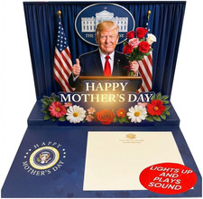 Talking Donald Trump Mothers Day Card - Plays Trump'S Real Voice - Pop up with L