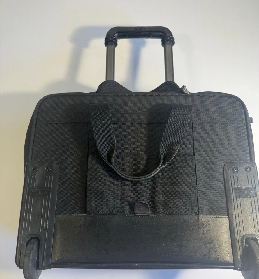 Tumi Ballistic Alpha Expanding Rolling Travel Carry On Business Briefcase Wheels - Image 3 of 4