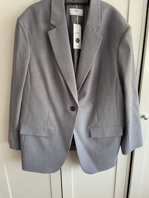 Marks & Spencer SMART grey marl Jacket Size 20 Bnwt RRP £69