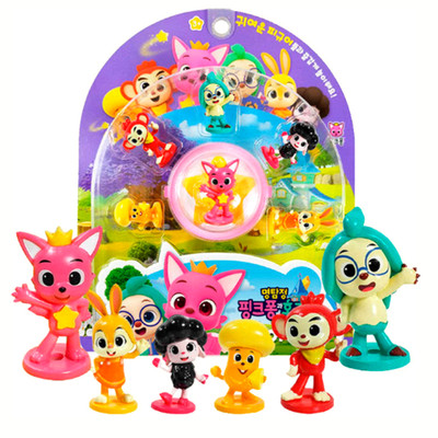 Pinkfong Wonderstar Detektiv Figur 6 Set Hogi Poki Myon Jenny Rachel Korea