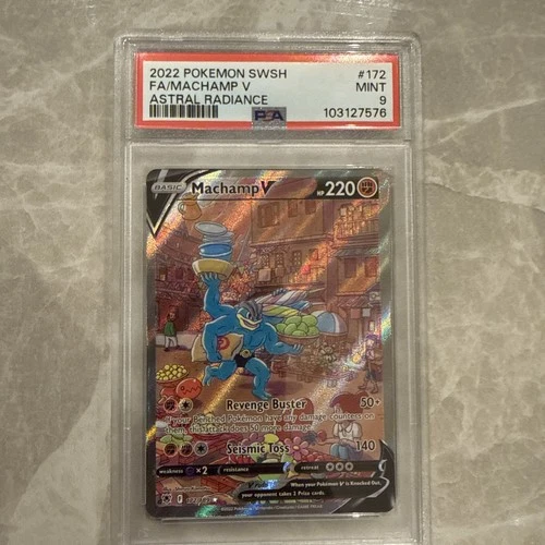 PSA 9 Machamp V Alt Art SWSH Astral Radiance 172/189 Pokémon Card