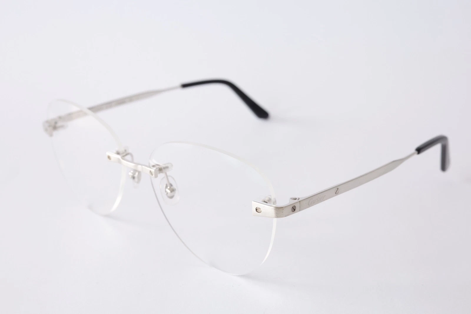 Cartier — New Cartier eyewear optical eyeglasses CT0338O 002 silver Santos