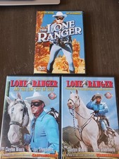 3 The Lone Ranger DVDs Clayton Moore/Jay Silverheels