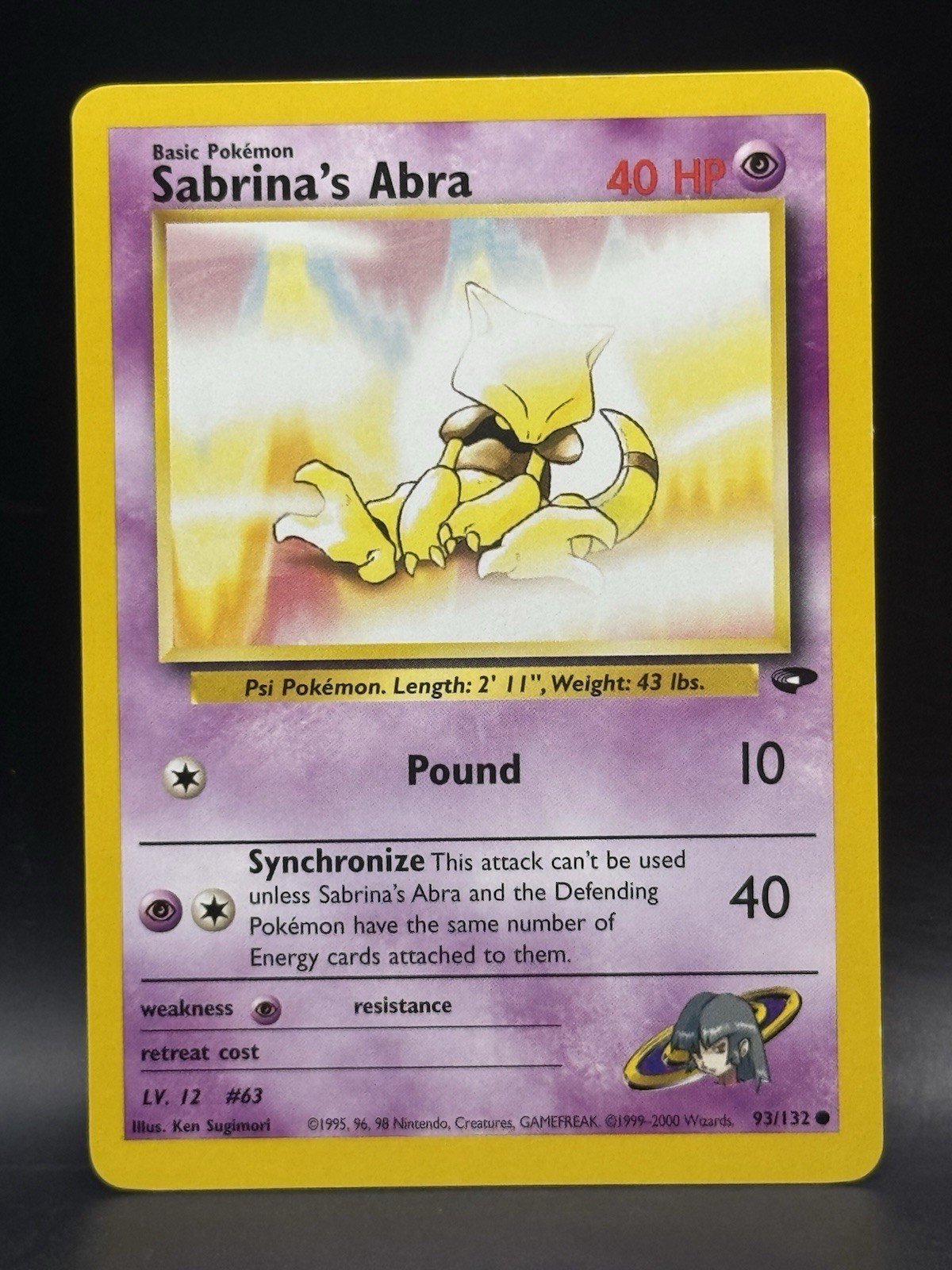 Sabrina's Abra 93/132 Gym Challenge Regular