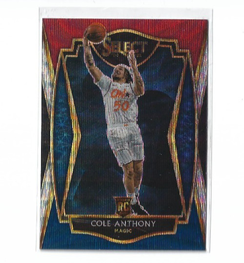 2020-21 Panini Select Cole Anthony RC Premier Tri Color Prizm #177 Magic
