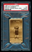 ⚾️ 1887 N172 Old Judge #502-2a Ned Williamson PSA 5 Pop 1 Highest Graded - Mark