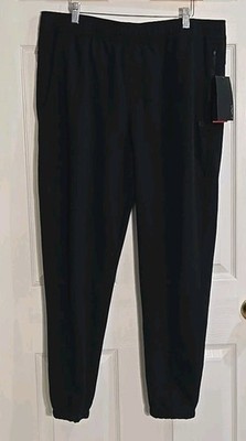 Layer 8 Mens Sweatpants XL Black Standard Fit Quick Dry Ultra Stretch Jogger NEW