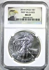 2014  American Silver Eagle -NGC MS-69 - First Releases