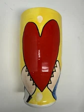 Pottery Vase Sandra Magsamen 12” You Touch My Heart For Silvestri