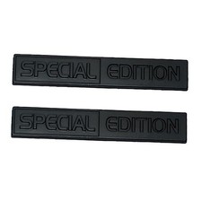 2Pc Special Edition Emblem 3D Fender Badge Car Truck Sticker Decal Matte Black