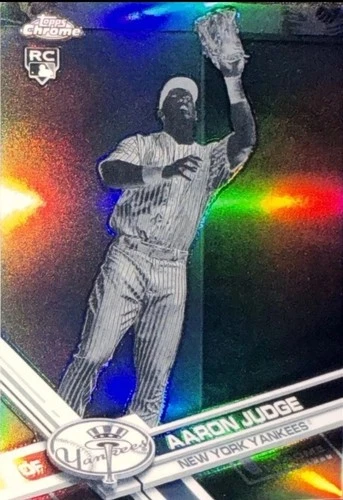 2017 TOPPS CHROME AARON JUDGE #169 NEGATIVE REFRACTOR! MVP! *Chaser card read*