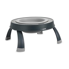 Dexas Pets Single Elevated Pet Feeder/Pet Bowl, I.5 Cup Capacity, Light Gray,...