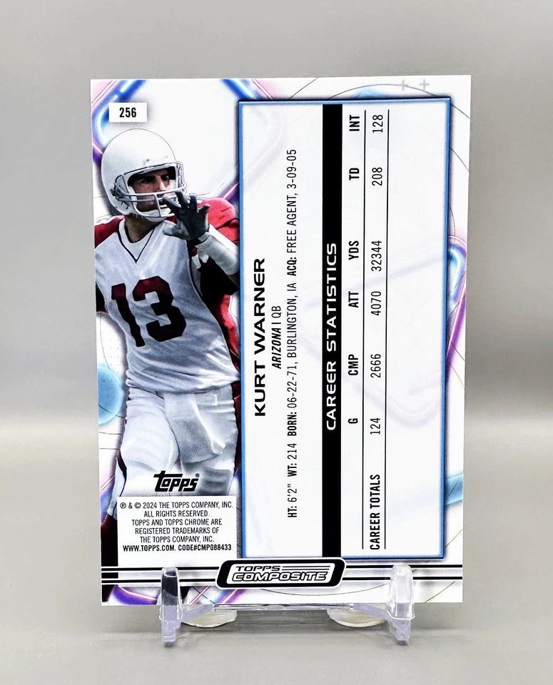 2023 Topps Composite Football Cosmic #256 (White Hole Refractor) KURT WARNER - Image 2 of 2