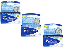 3 Pack - Earplanes Flight Ear Protection Earplugs - 1 Pair
