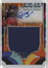 2023 Topps World Baseball Classic WBC Relics 10/25 Cristian Javier Auto 01nw