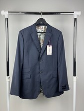 NWT Ted Baker Endurance Men's Blue Sterling SB2 Semi-Plain Jacket/Blazer Sz 42L