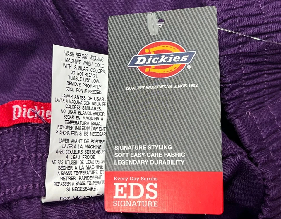 Dickies Pants Womens (2XL) Purple EDS Signature Modern Classic Pull On Cargo NWT - Image 4 of 4